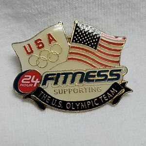 Collectible 24 Hour Fitness USA Olympic Team support pin​
